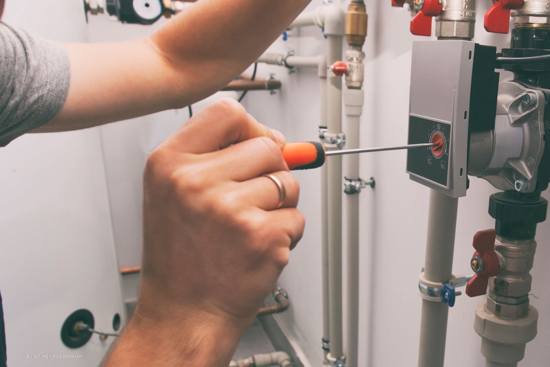 Einstellung eines Schaltkastens