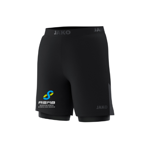 ASMB - SHORT 2 EN 1 RUNNING HOMME