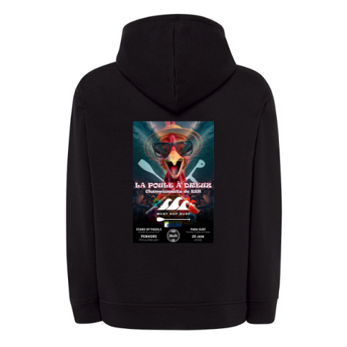 WEST SUP SURF - SWEAT CAPUCHE POULE