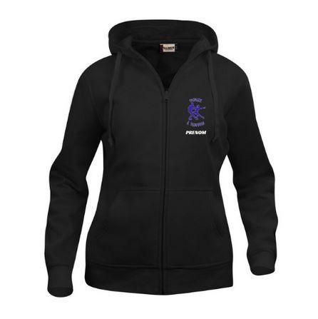 PATINER A PLOUGUIN - VESTE ZIPPEE CAPUCHE FEMME