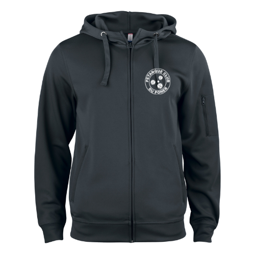 PET POHER - SWEAT ZIPPE CAPUCHE