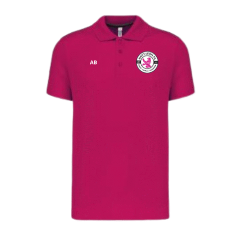 HAUT LEON FC - POLO POLYESTER ROSE