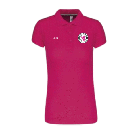 HAUT LEON FC - POLO POLYESTER ROSE FEMME