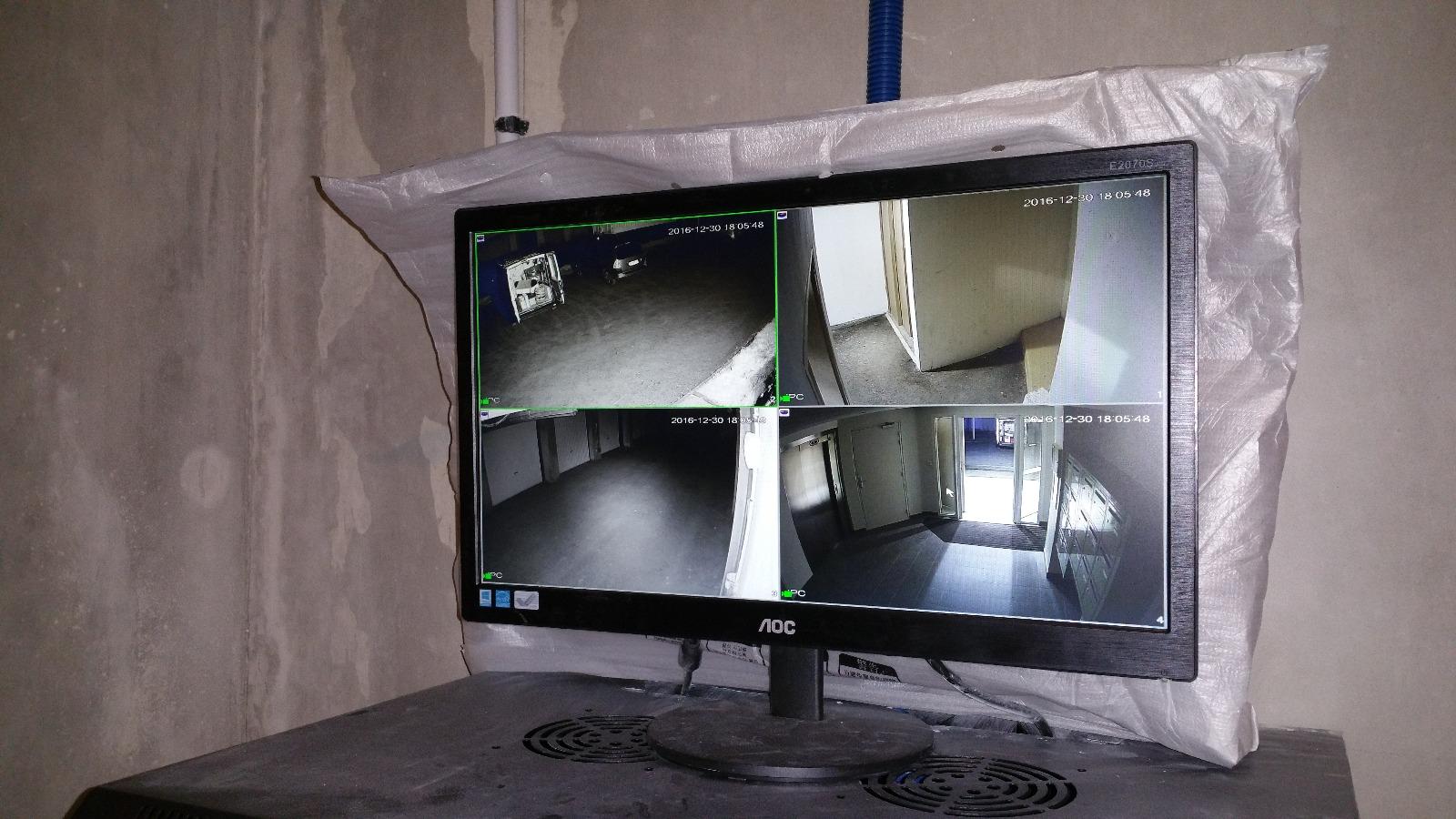 Ecran de vidéo surveillance