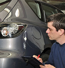 בדיקת רכבים שעברו תאונה 