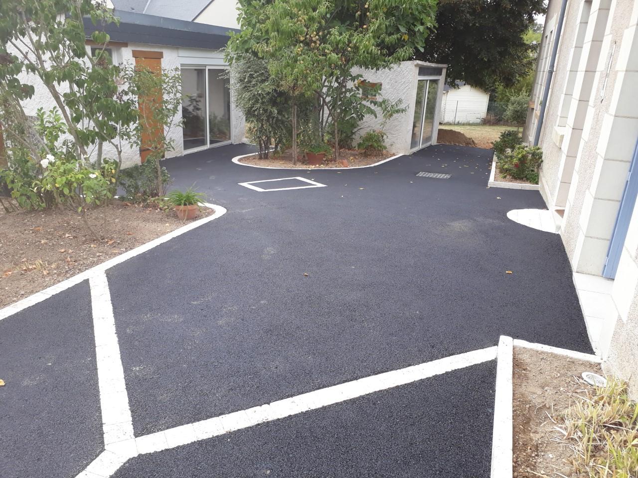 enrobé 0/6 pavé en travertin