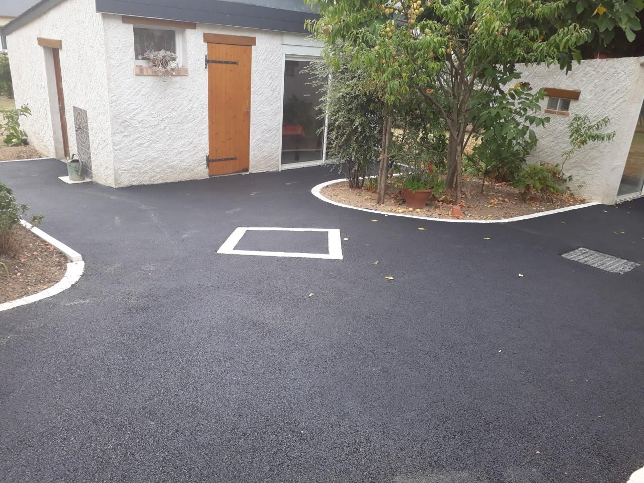 enrobé 0/6 pavé en Travertin