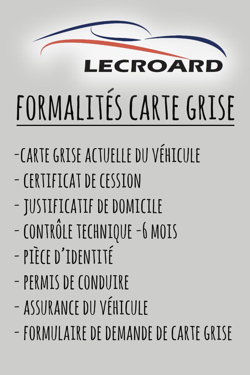 formalité carte grise lecroard