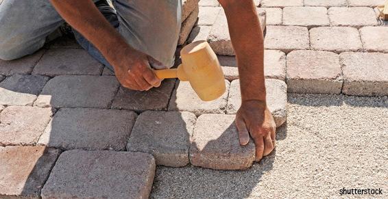Anciens Materiaux JCB - Pose de dalles