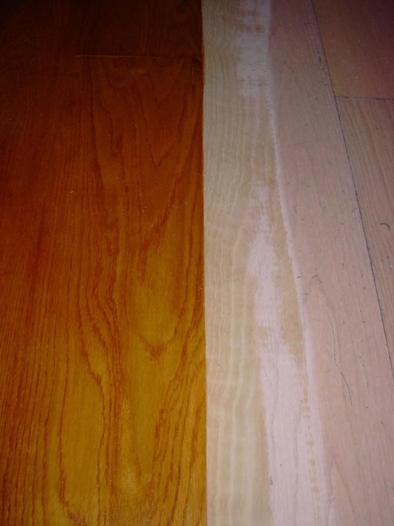 Ponçage et mise en teinte