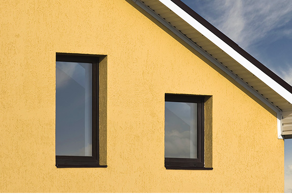 Ravalement de façade crépis jaune