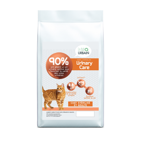 Croquettes Peptide+ urinaires pour chat stérilisé – Le Chat Urbain — sac de face avec étiquette avant — 1.5 kg