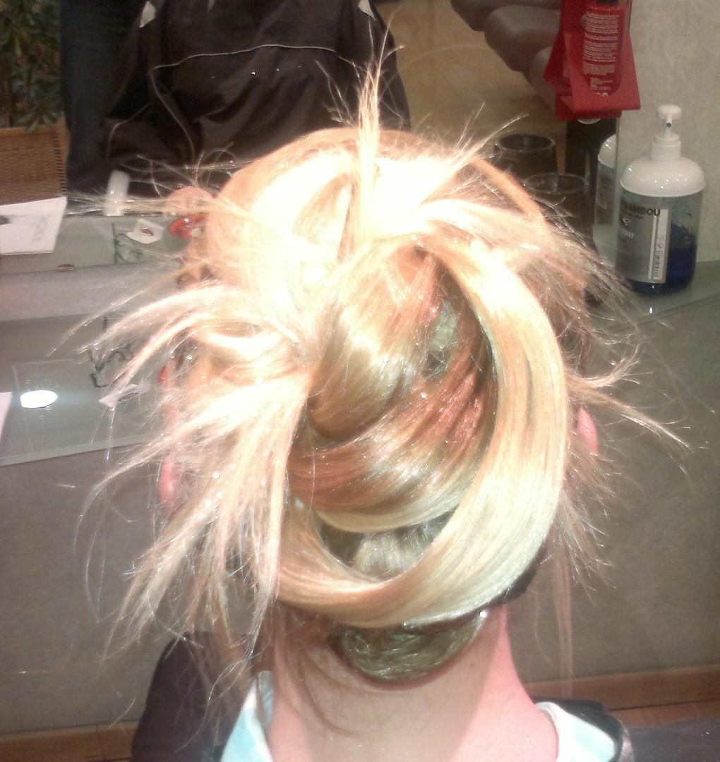 Chignon structuré