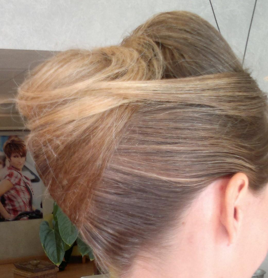 Chignon plaqué
