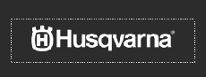 Un logotipo de Husqvarna sobre un fondo negro