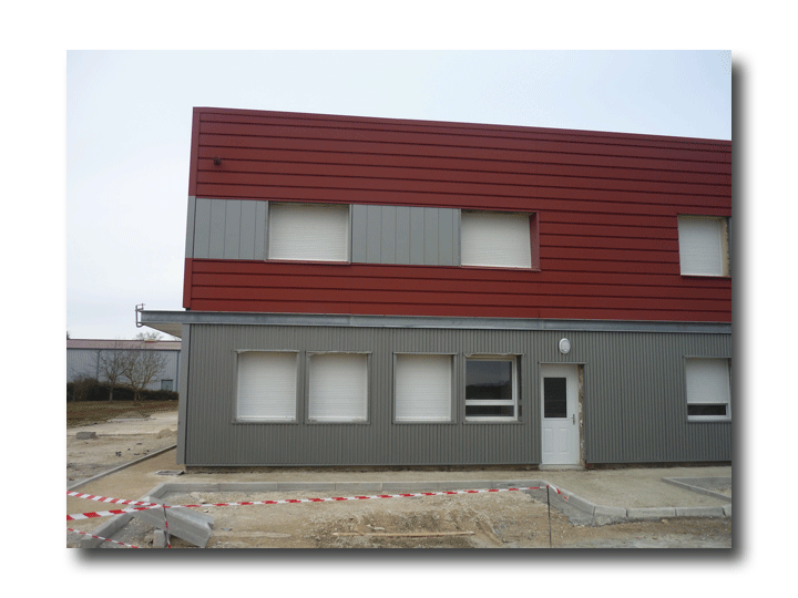 Construction d'un bâtiment industriel