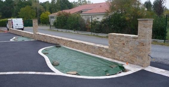 muret en pierre naturelle