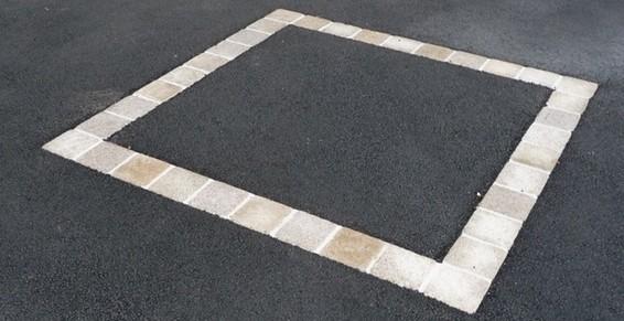 Motif simple en granit