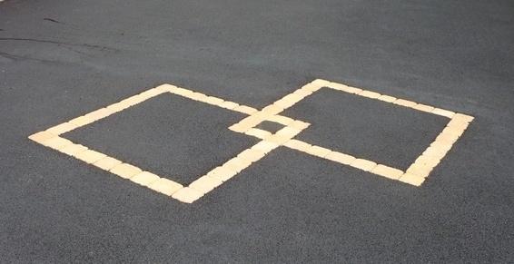 Motif double en pavés