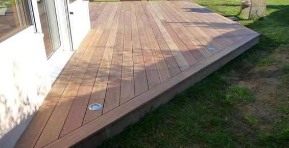 Terrasse en bois exotique