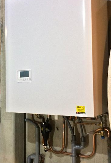 photo d'un chaudière de couleur blanche