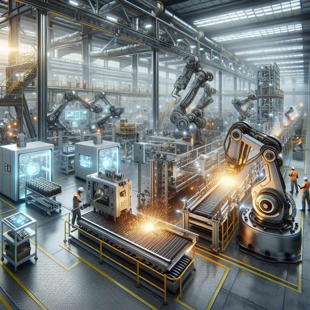 Realistic image of industrial machinery in operation