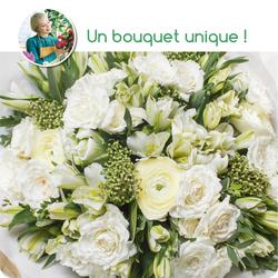 Bouquet de roses blanches