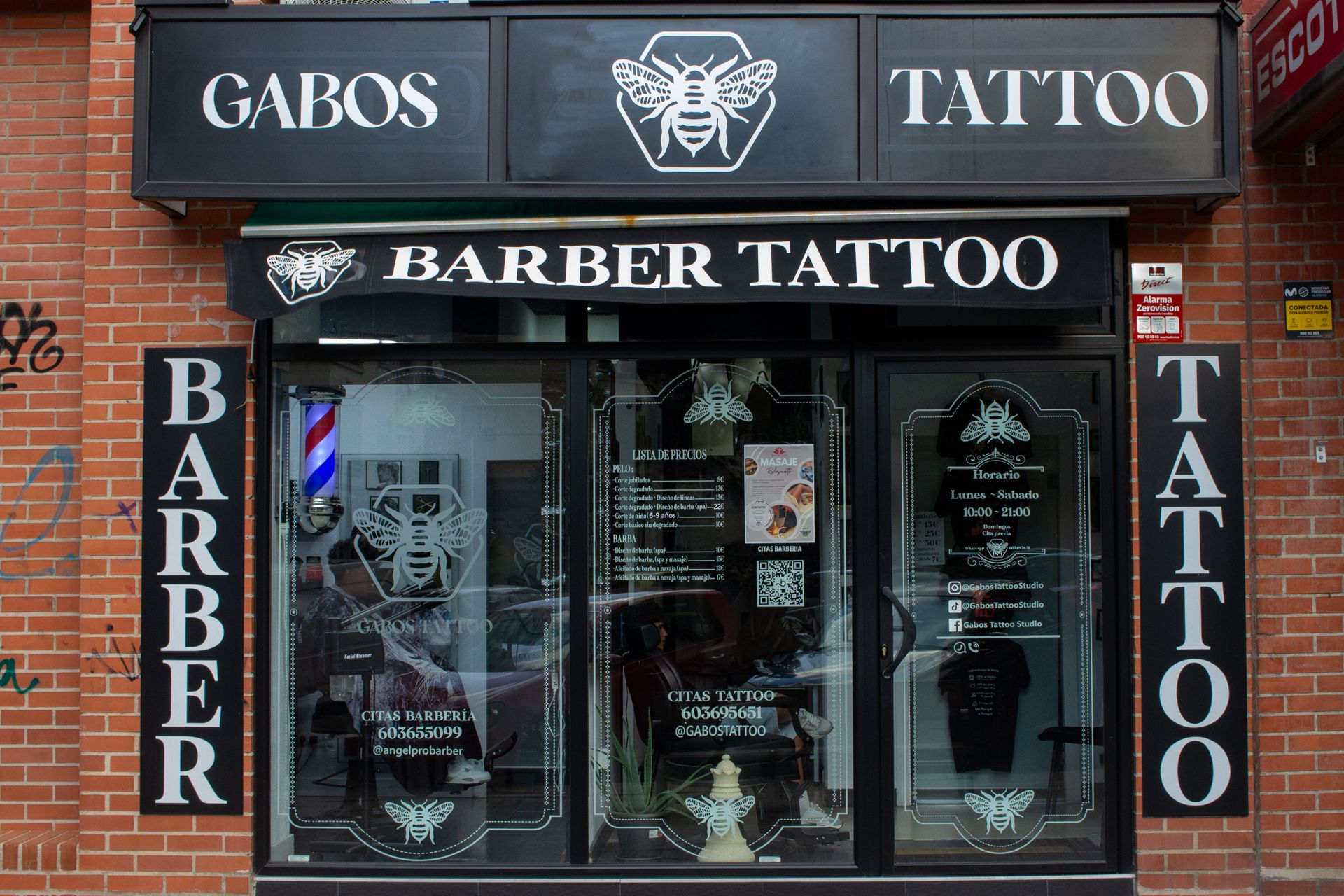 Realistic stock image of modern tattoo studio
