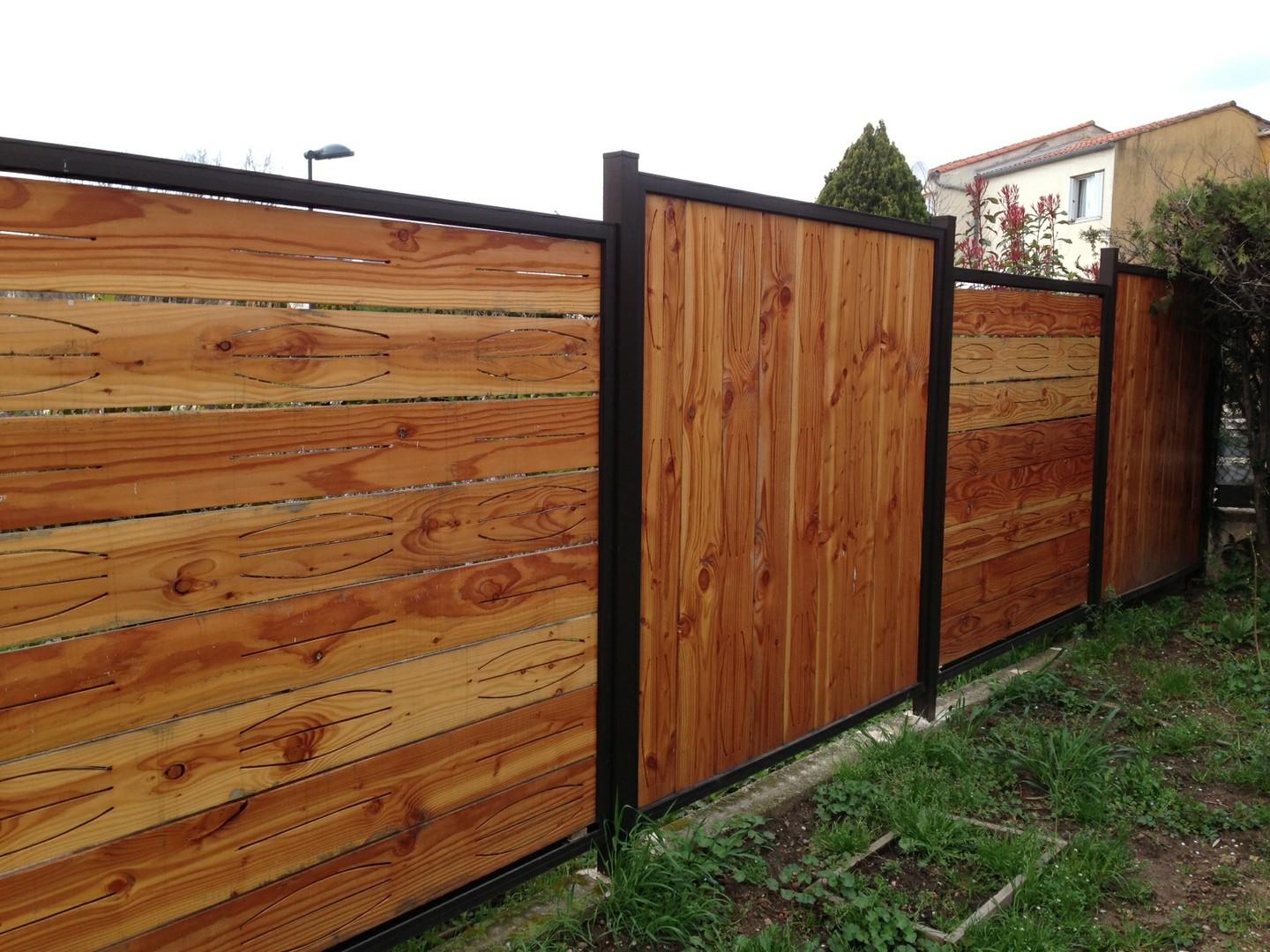 Clôture bois et fer - Lodève