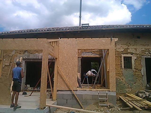 extension en ossature bois