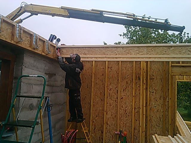 Pose plancher poutre i