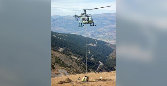 Travaux helicoptère