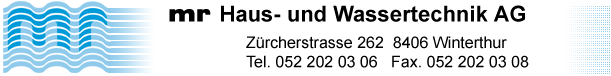 A blurry picture of a company called mir haus-und wassertechnik ag