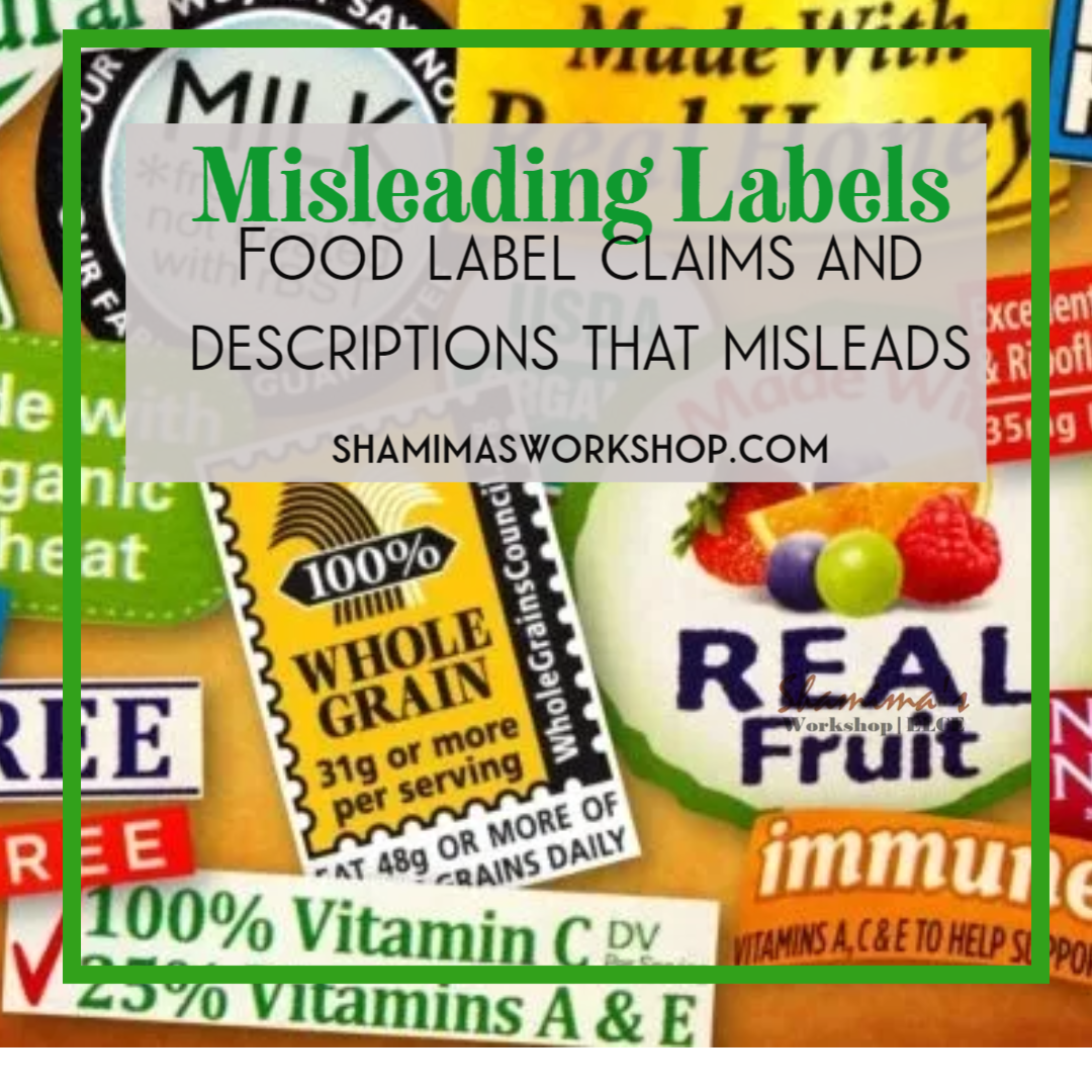 Misleads Food label claims