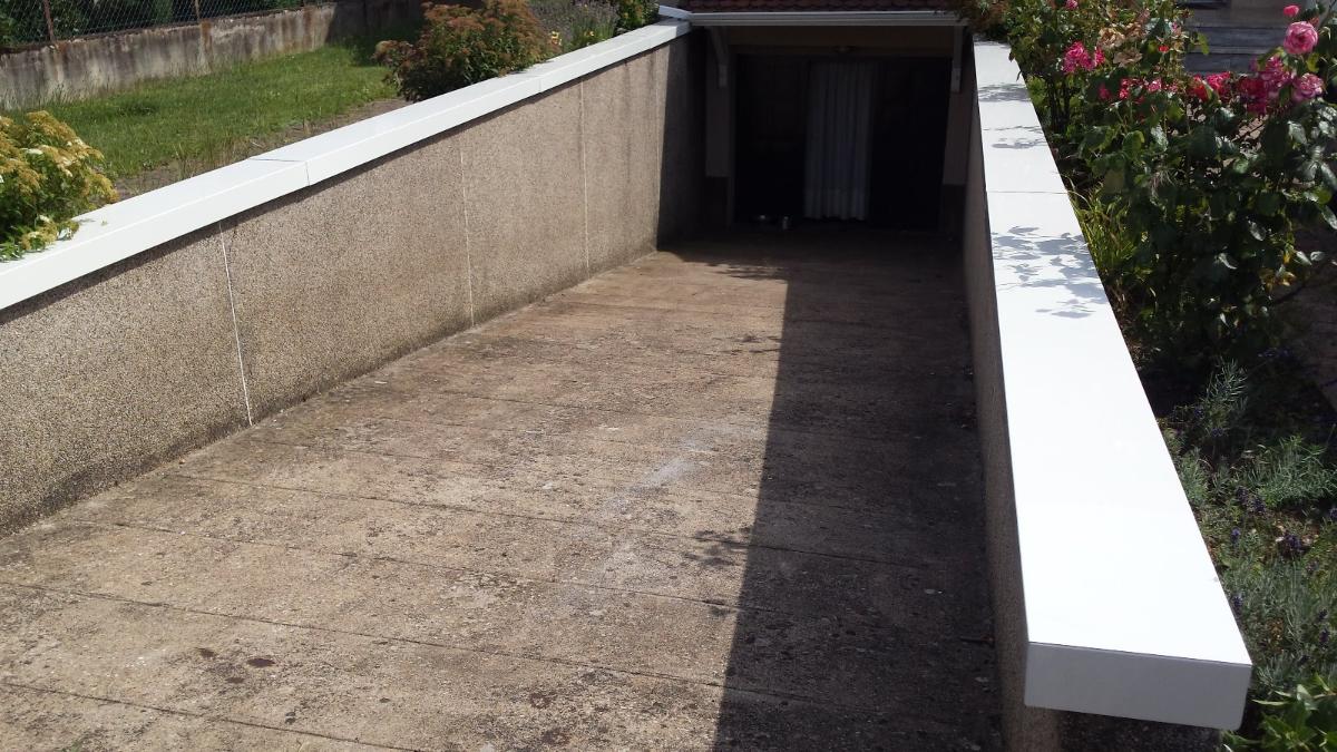 Couvertine aluminium laquée