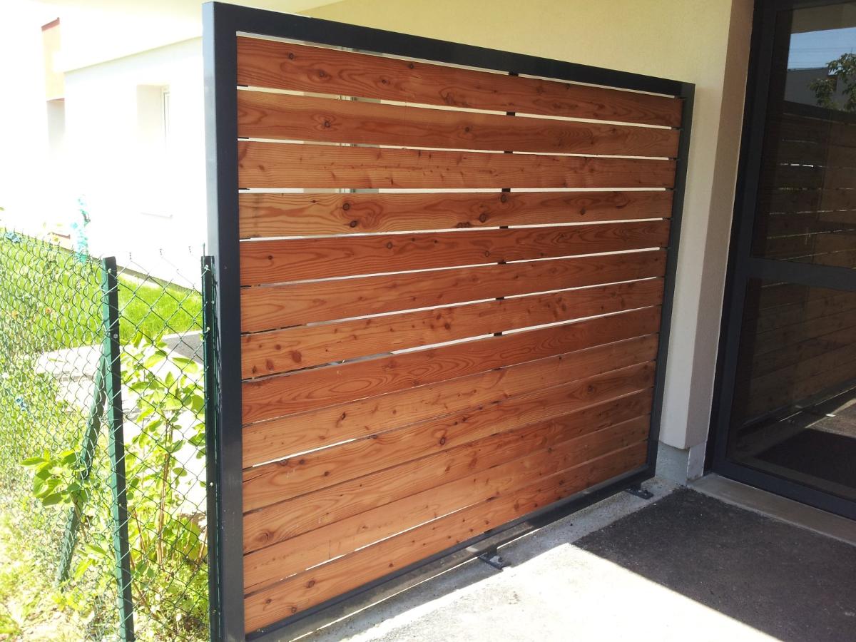 Pare vue Acier et  Bois