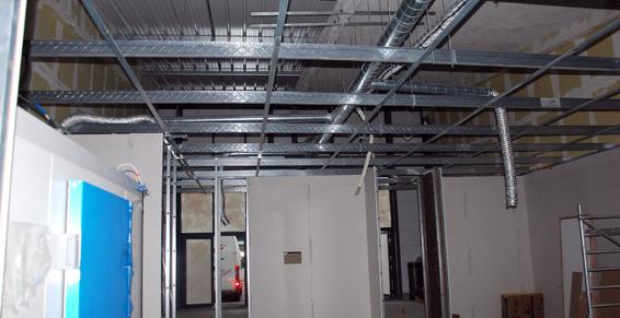 Plafond technique Boulangerie