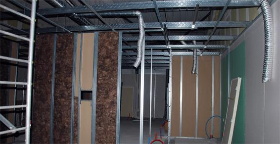 Pose de cloisons Boulangerie