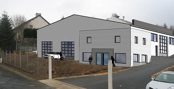 Architecte - Saint Chély d'Apcher - Insertion garage Renault