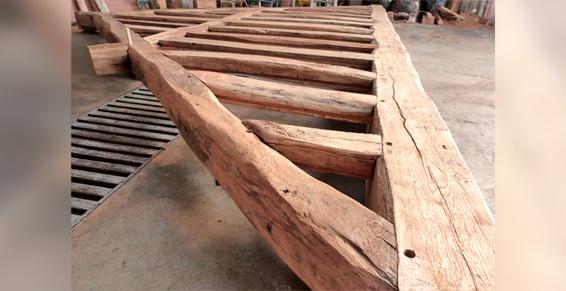 Charpentes, Ferme en colombage à Guerville