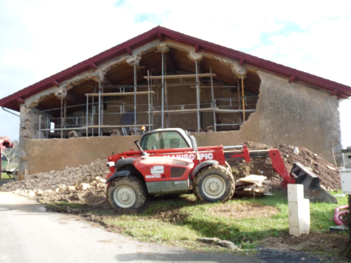 Etaiement de charpente