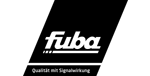 Black Fuba logo on a tilted black banner with the text “Qualität mit Signalwirkung” underneath.