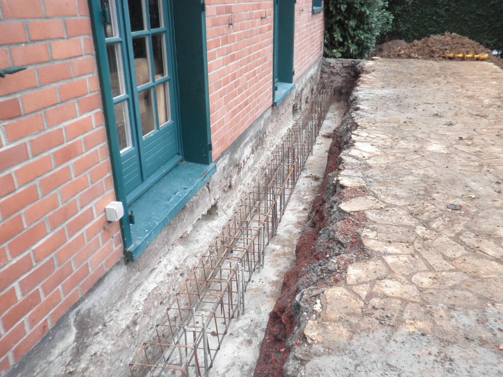 Renfort pieux à la tarrière