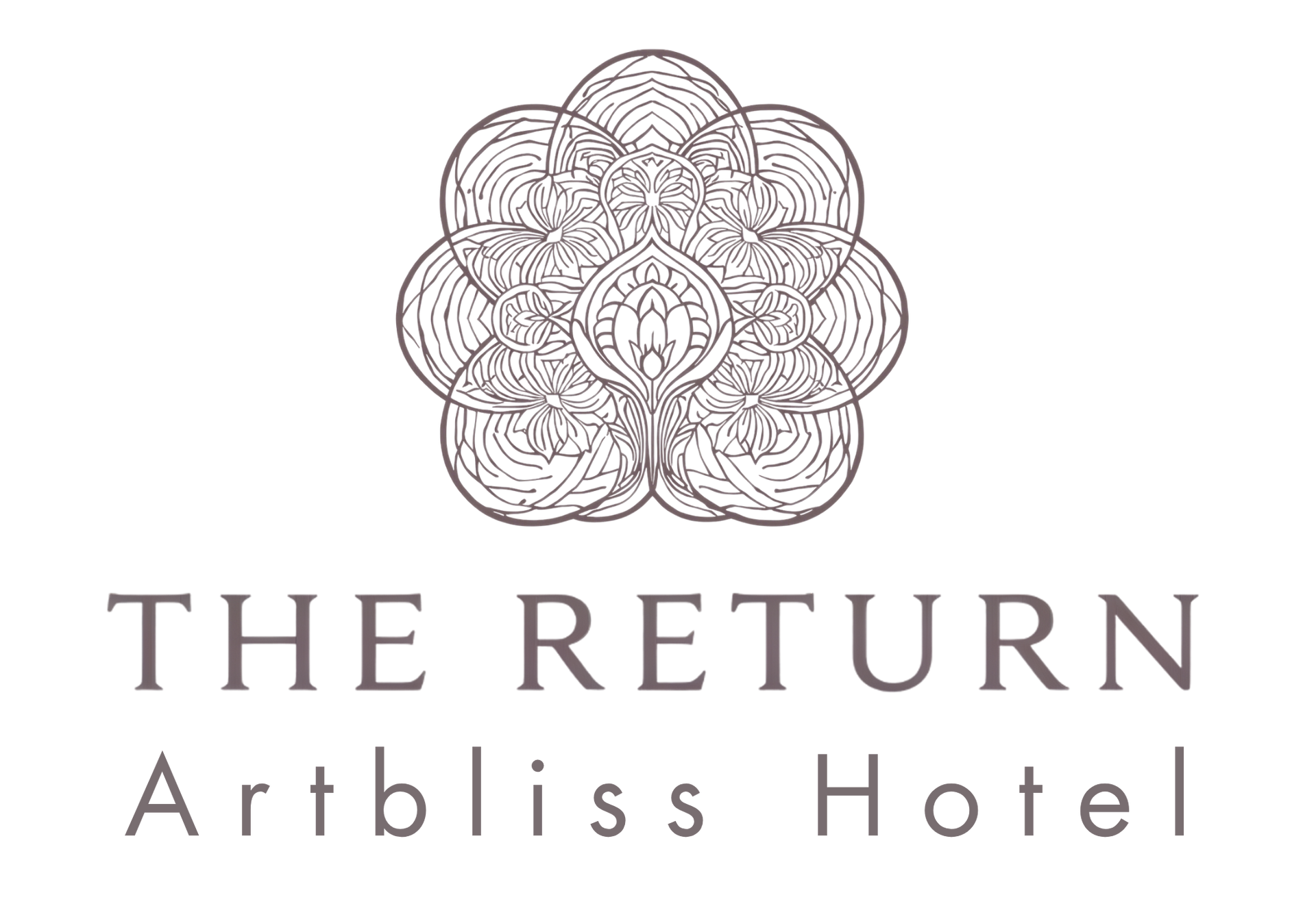 Logo reading “The Return” with “Artblis | Columbia River Gorge” below, topped by a flower-like emblem