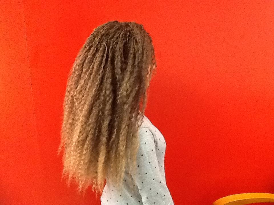 Des tresses piquées et lâchées