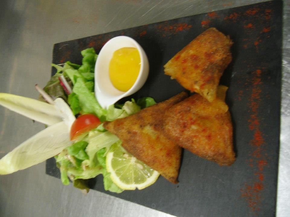 Samosa de gambas