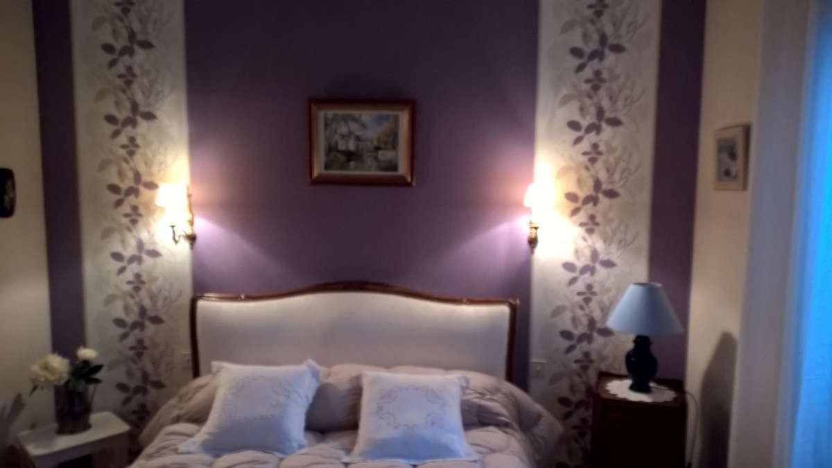 chambre papier peint Loïc Heurtevent, peintre à Sainte-Cécile