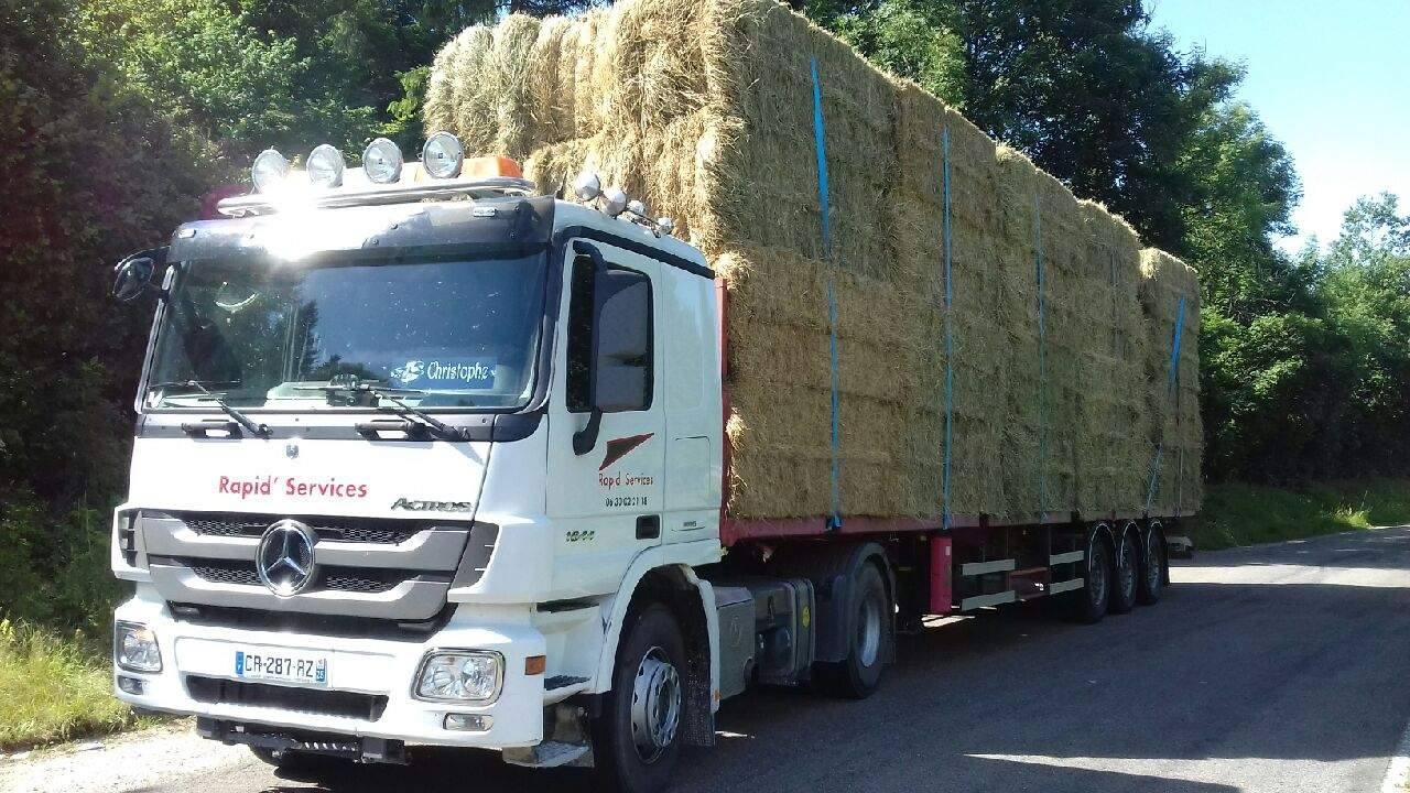 Transport de foin