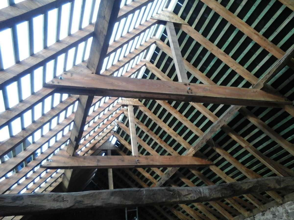 Ossature en bois d'une charpente