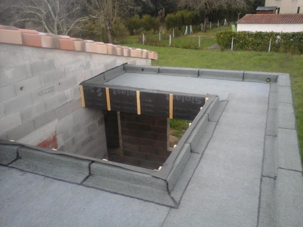 Étanchéité d'un toit terrasse en U